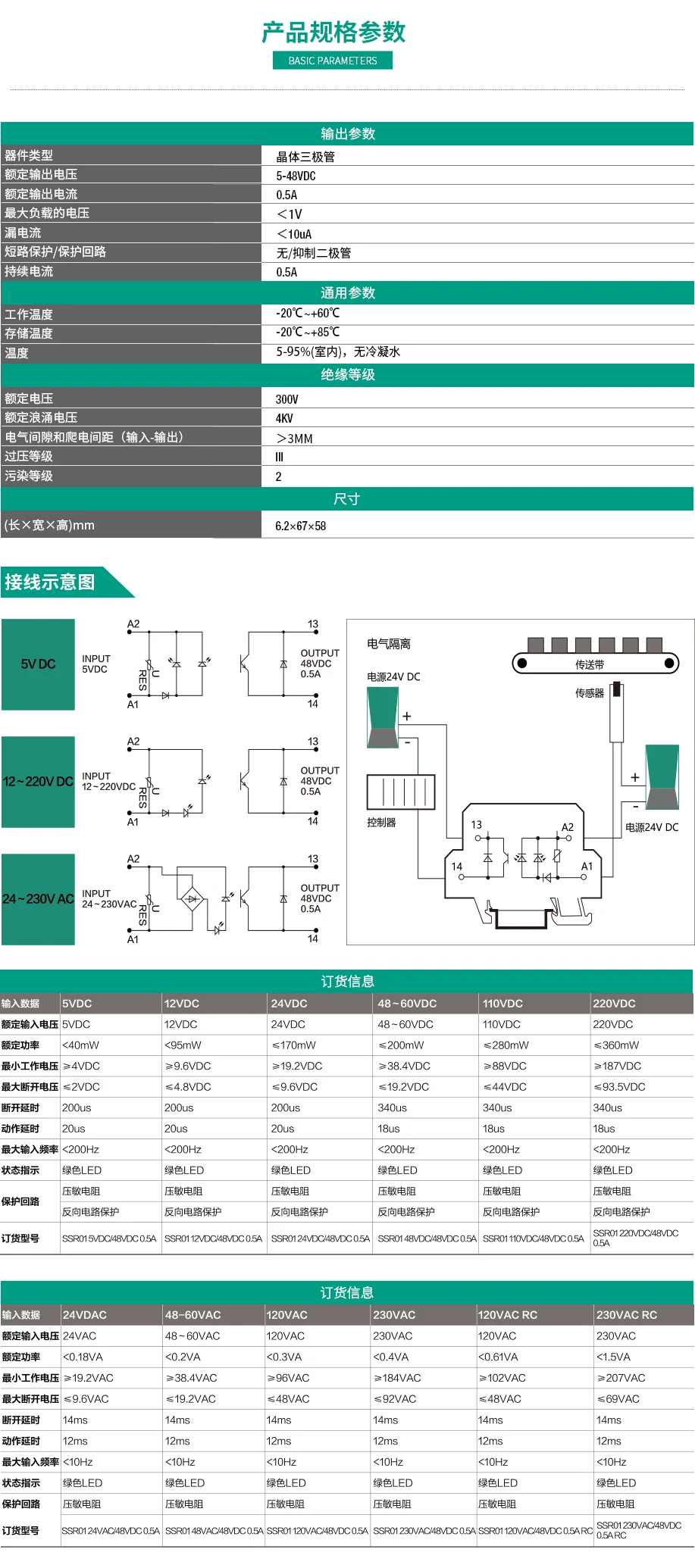 光電耦合器端子 直流輸出DC 0.5A