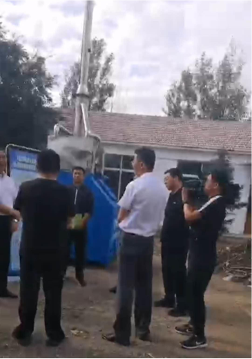 赤峰市巴林左旗領導參觀垃圾處理設備項目現場