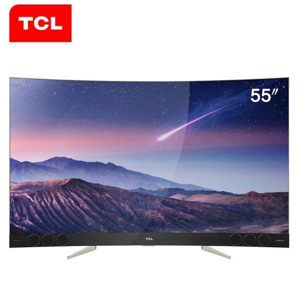 TCL 55X3 55英寸 4K超高清曲麵屏 液晶電視 售價7999