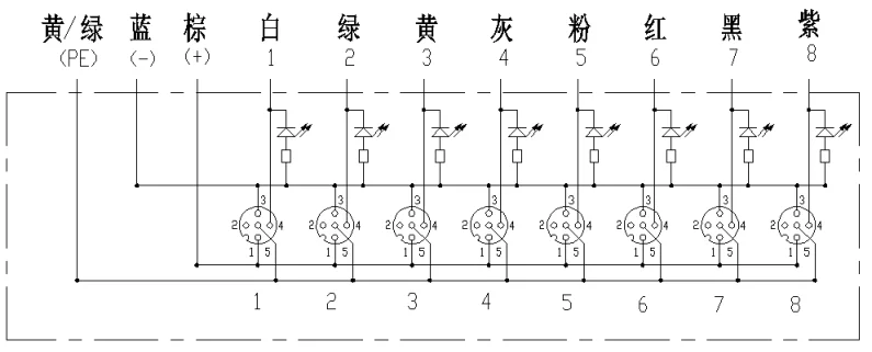 LED指示燈:PNP