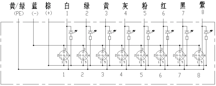 LED指示燈:NPN