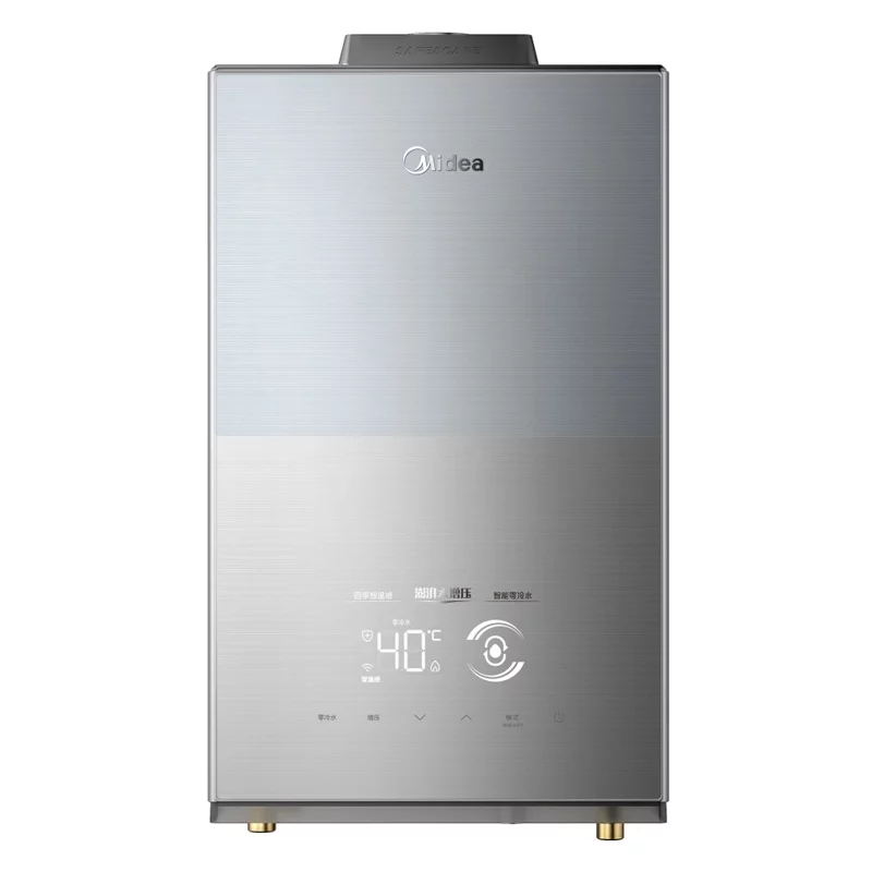 蜜桃在线无码（Midea）JSQ30-16HT6 燃氣熱水器 恒溫式 鈦鋼灰 12T 電輔防凍 售價3799