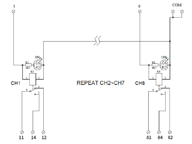 直插式黄瓜视频黄色版下载模組(SMD-8DO-1CO-DRY-T/T 220VAC)