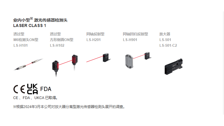 放大器分離型 數字激光傳感器 LS-500