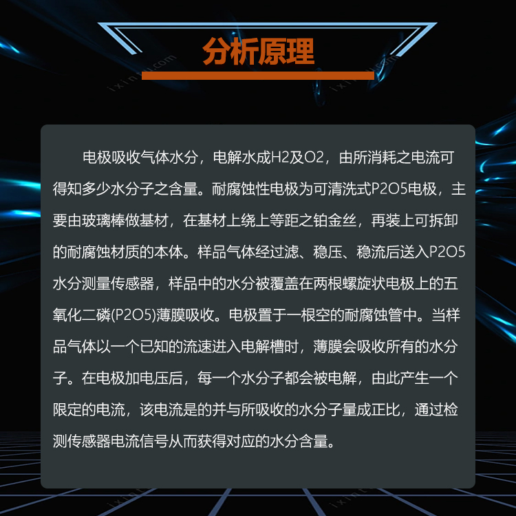 在线微量水分析仪原理