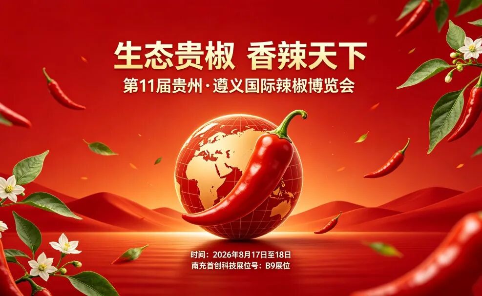 一场辣椒盛会，一次烘干之约—B9展位，K8·凯发(中国)天生赢家·一触即发不见不散！