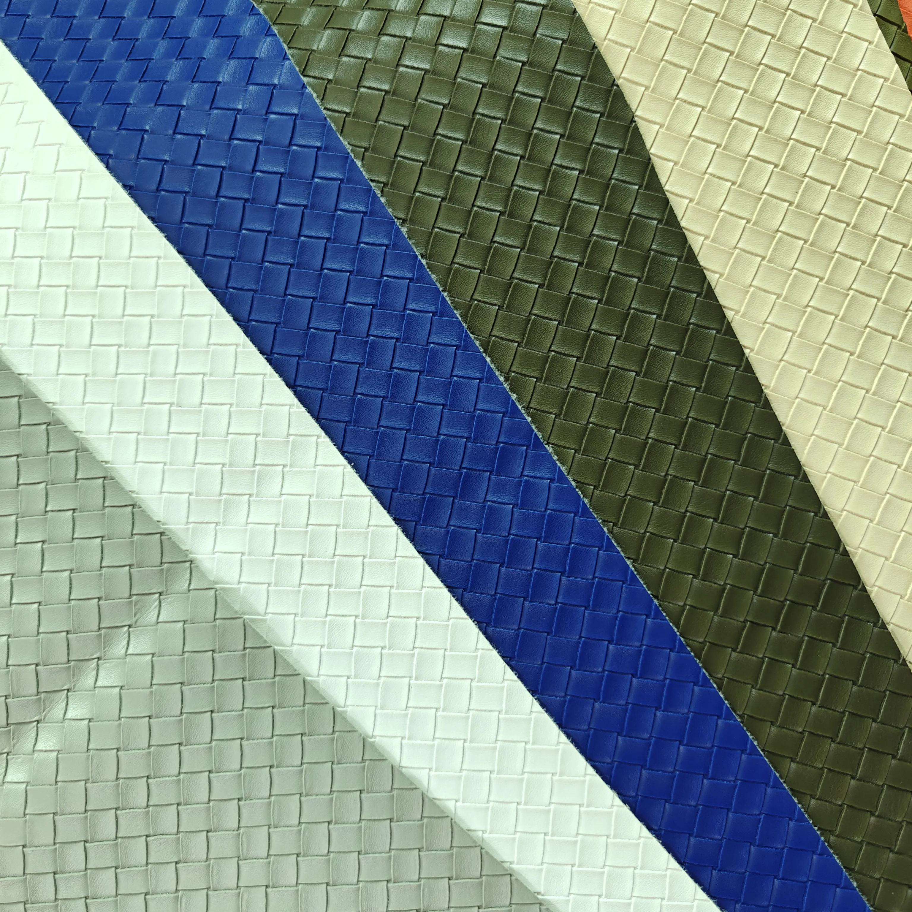 Fashionable woven eco-friendly material artificial leather