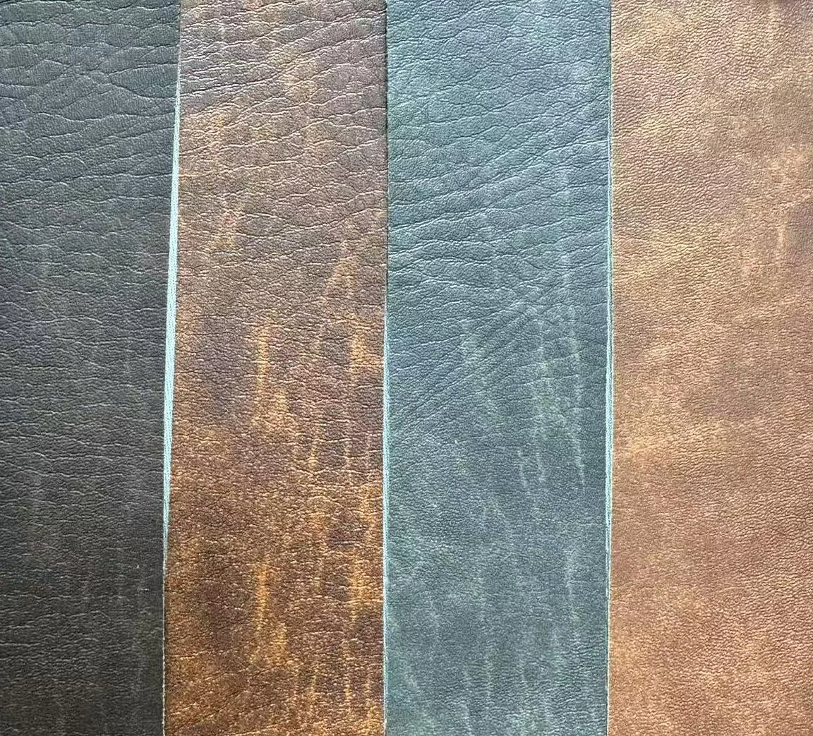 DN623 Elephant-Print Fish Scale Fabric with Leather