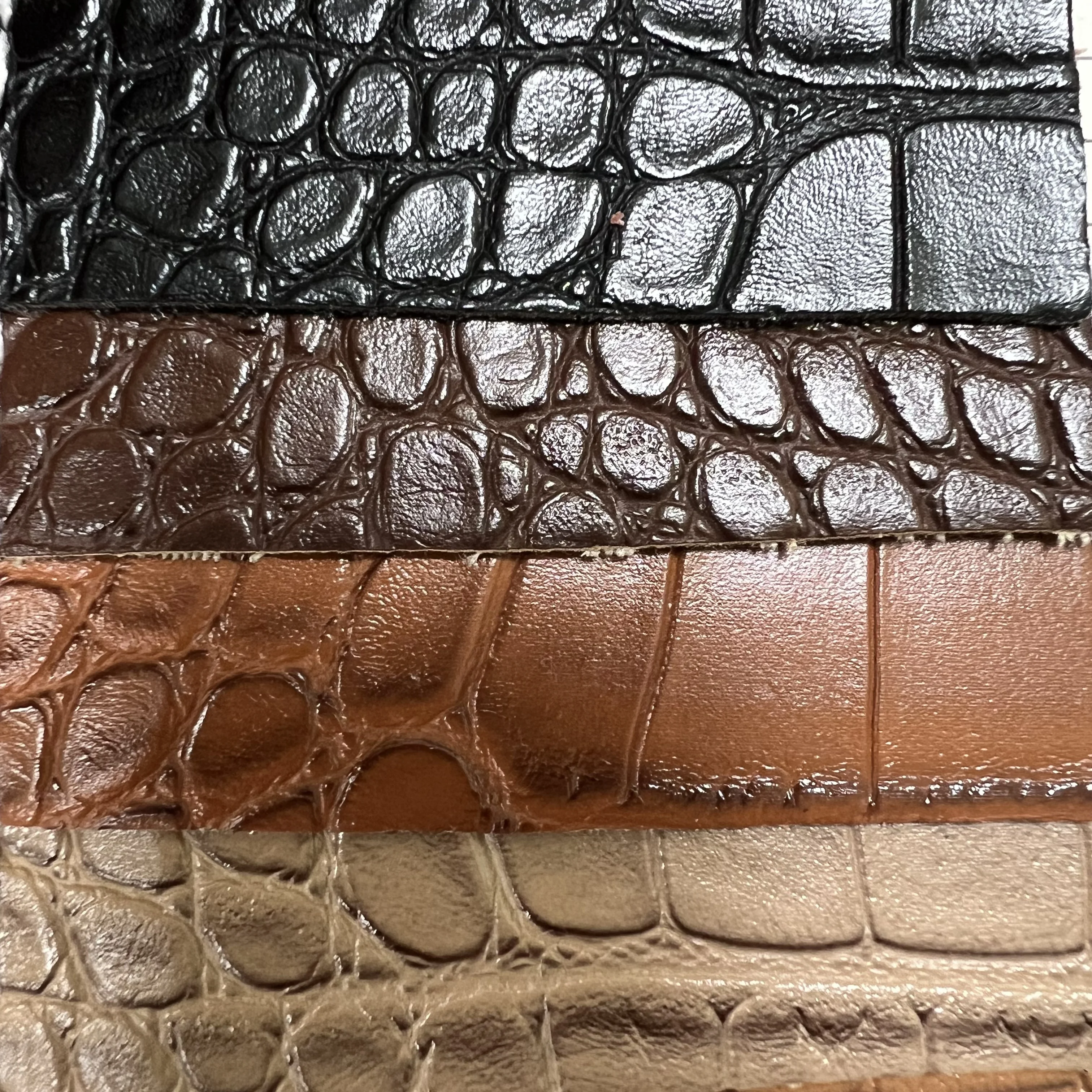 PVC Crocodile Pattern Artificial Leather