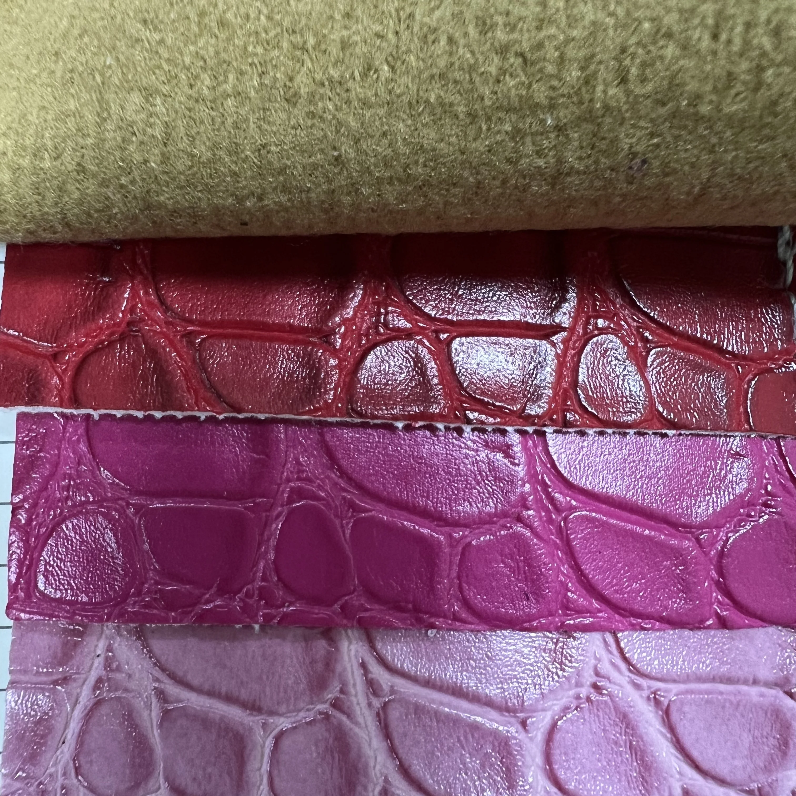 PVC Crocodile Pattern Artificial Leather