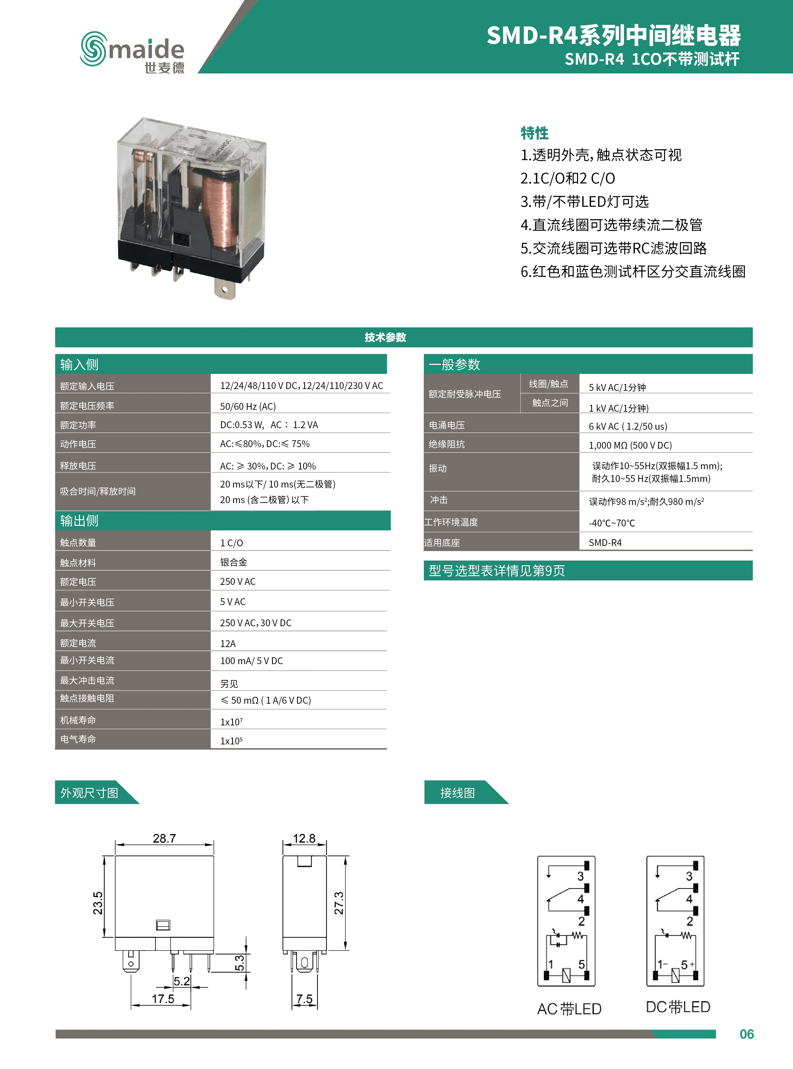 黄瓜视频软件下载 SMD-R4係列1CO不帶測試杆中間黄瓜视频黄色版下载