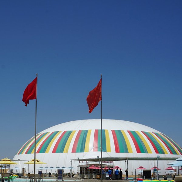 充气膜建筑支撑结构
