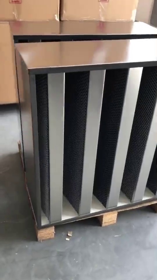 不銹鋼活性碳V型過濾器