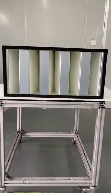 廠家直供 上海照闊污染裝備無限公司 高效無隔板 箱式V型過濾器 廂式過濾器 微風量過濾器 氛圍過濾器