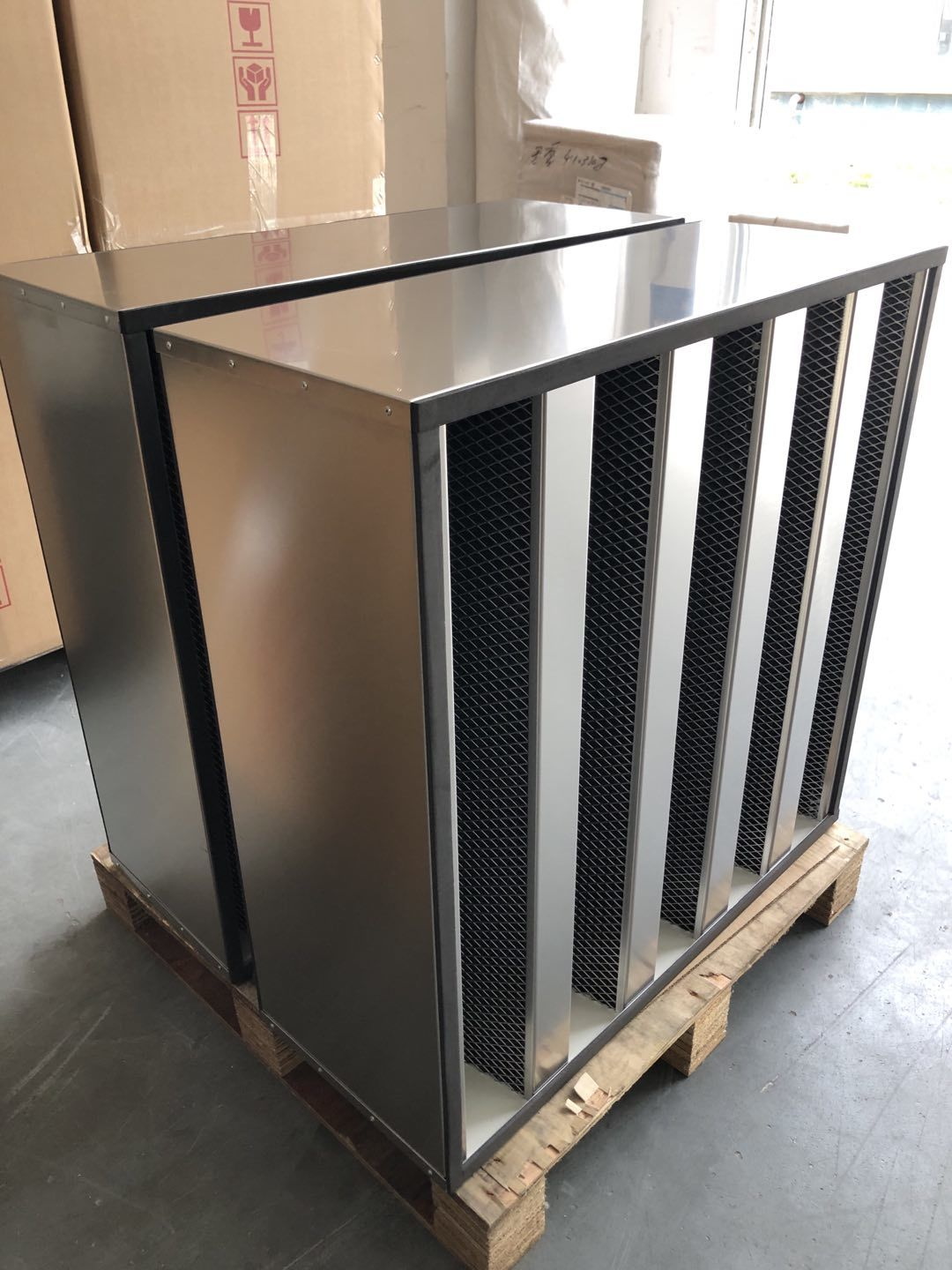 不銹鋼活性碳V型過濾器