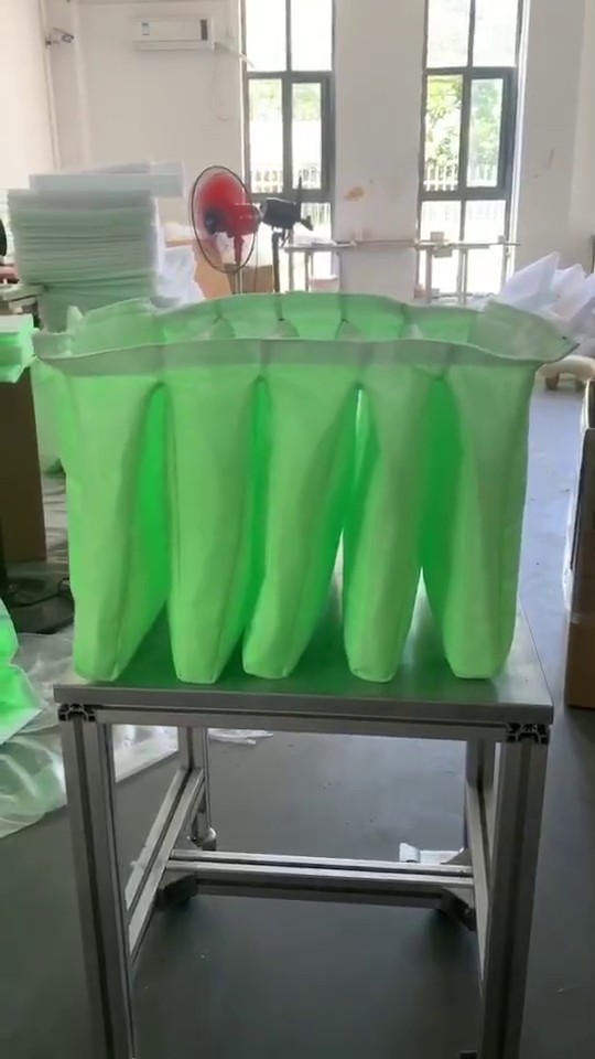 廠家直供 中效無框袋過濾器 袋式過濾器 氛圍過濾器 綠白棉過濾器