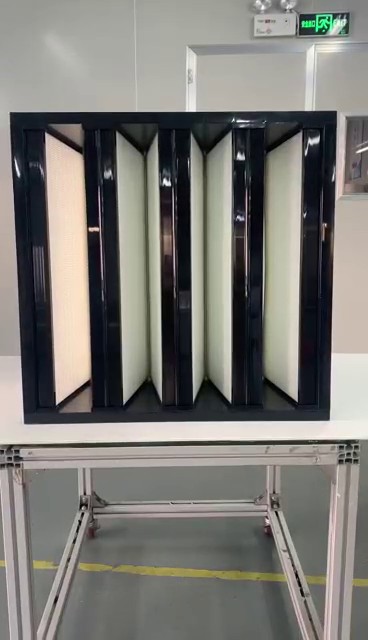 廠家直供 HEPA鹽霧過濾器 高效V型過濾器 氛圍過濾網 濾芯 塑料框V型 氛圍過濾器