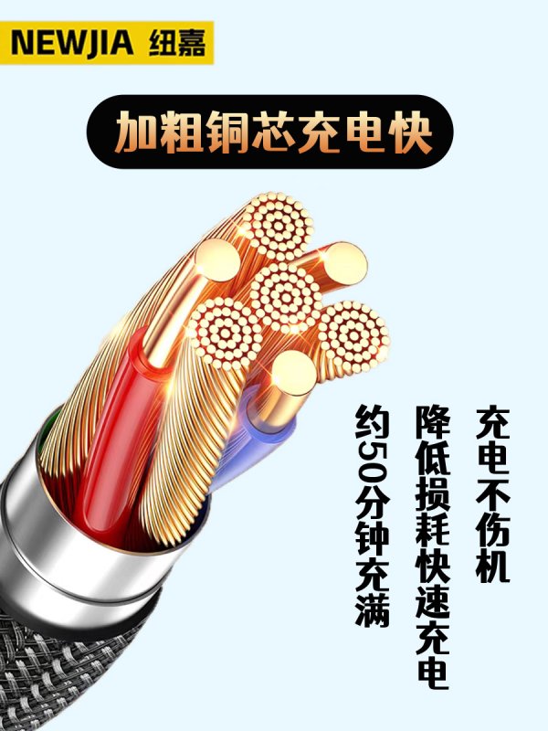 尼龙三合一数据线