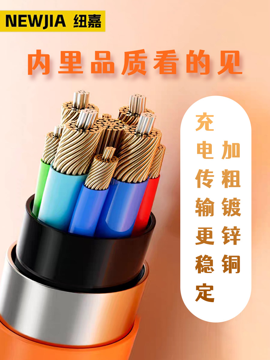硅胶三合一数据线