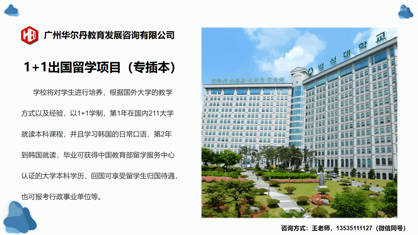 1+1出国留学项目