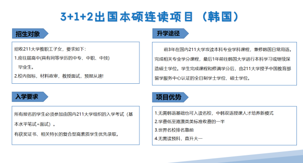 3+1+2出国留学项目