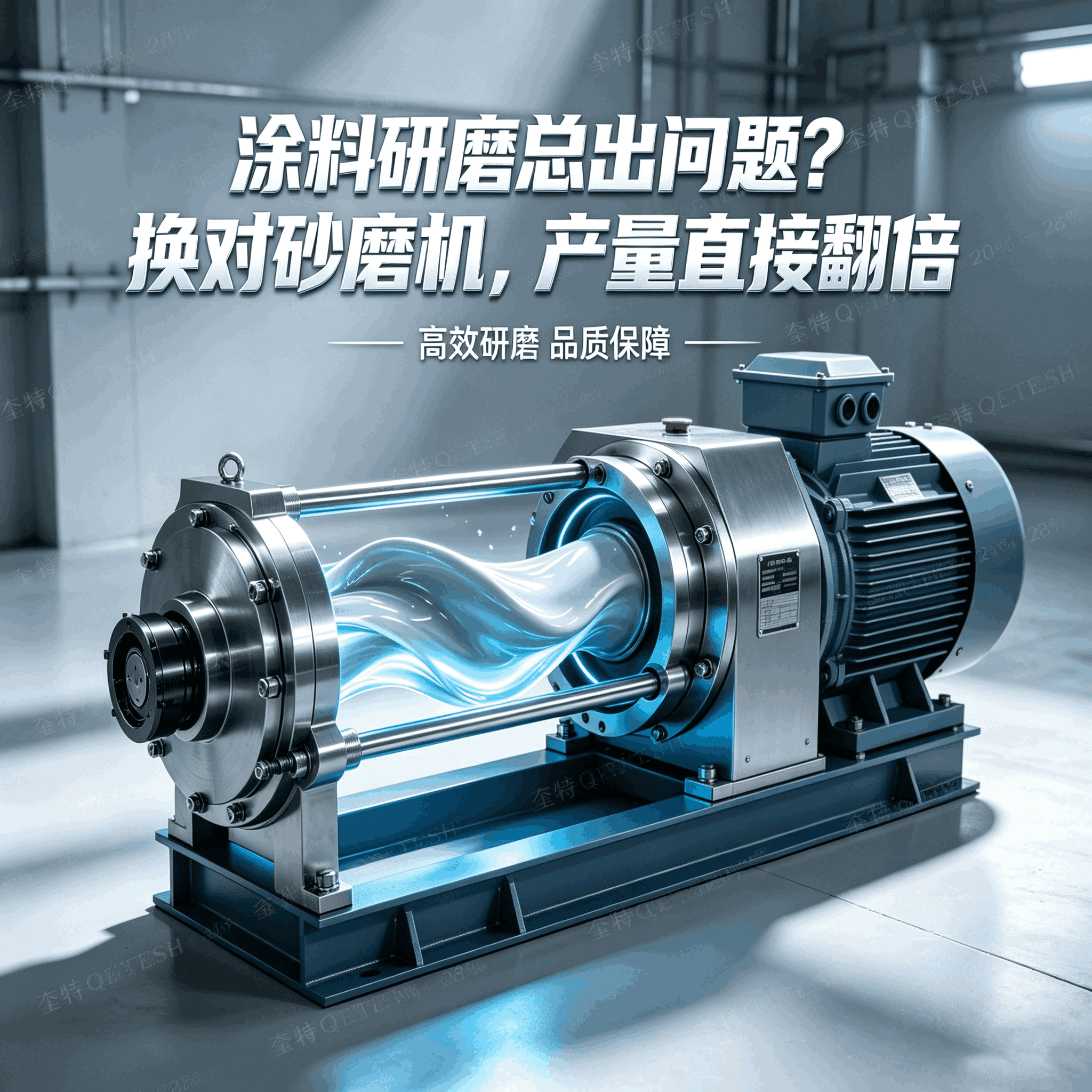 涂料研磨总出问题？换对砂磨机，产量直接翻倍