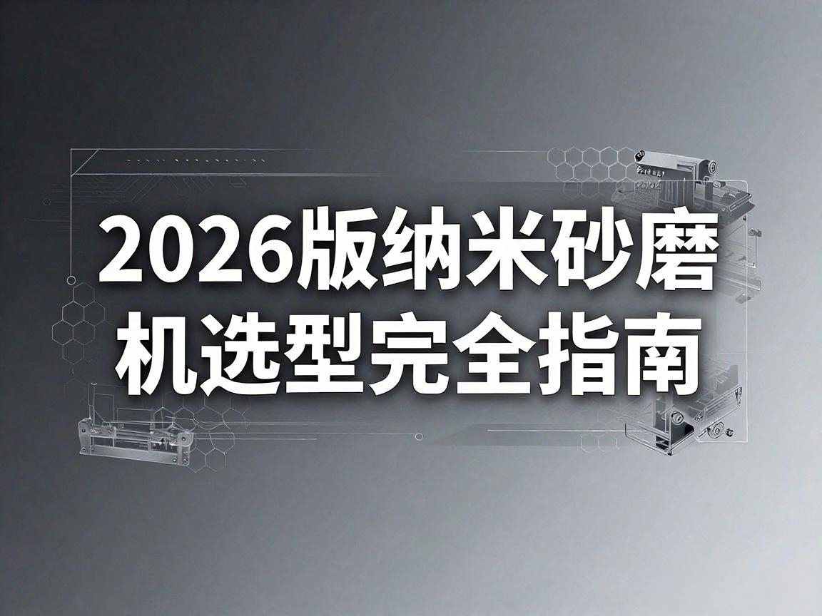 納米砂磨機選型完全指南（2026版）