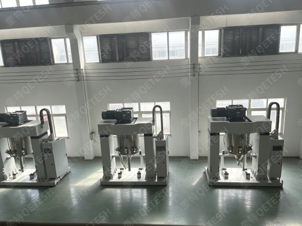 500L行星真空攪拌機配套壓料機 高粘度漿料預混出料成套設備