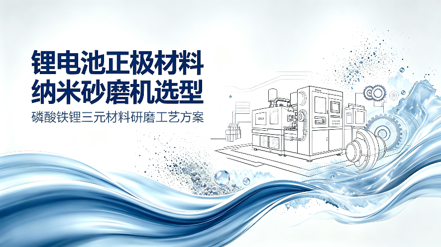 锂电池正极材料纳米砂磨机选型｜磷酸铁锂三元材料研磨工艺方案
