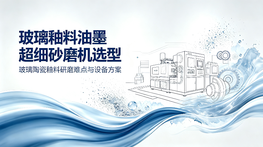 玻璃釉料油墨超细砂磨机选型｜玻璃陶瓷釉料研磨难点与设备方案