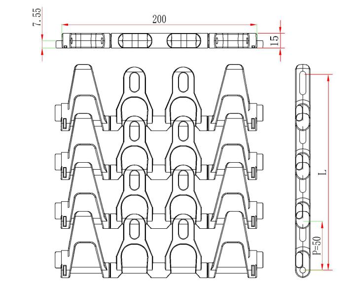 MK-1100塑料网带