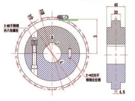 MK-2600机加工尼龙链轮