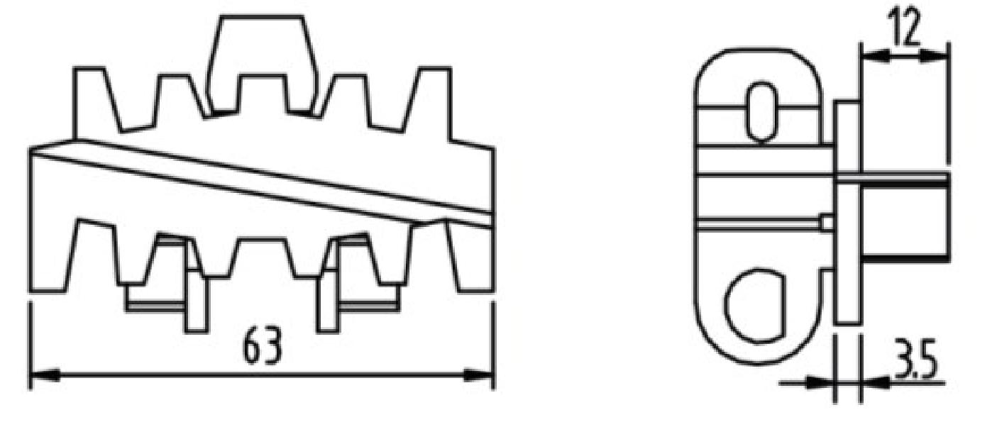 LB63右提升链板（滑向右端）