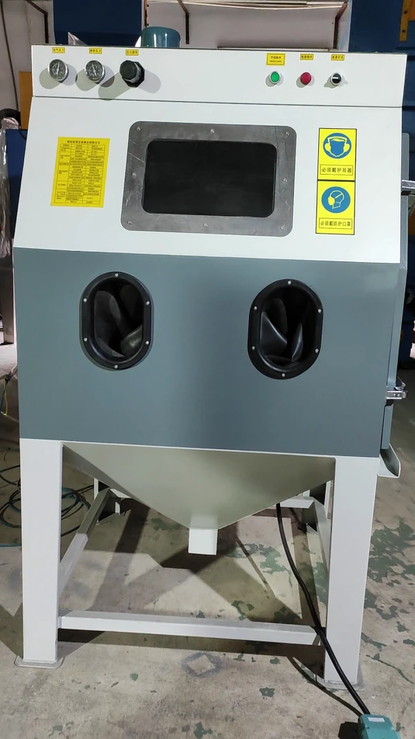 SL-1010TC手動推車轉盤(小型模具）噴砂機
