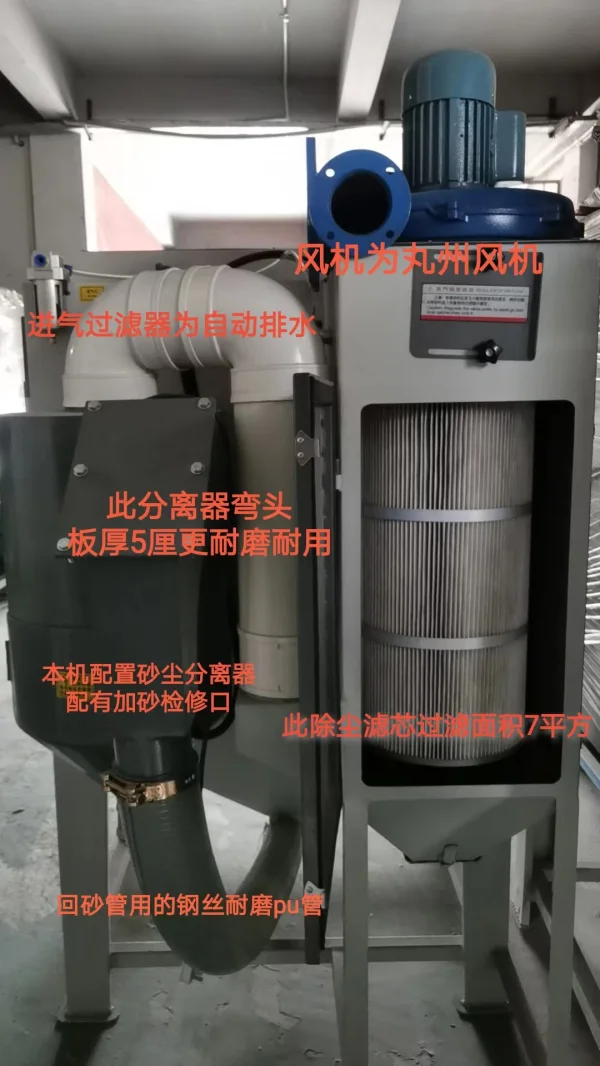 SL-1010TC手動推車轉盤(小型模具）噴砂機