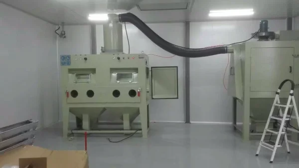 SL-2010-2A雙槍雙工位上旋風手動噴砂機
