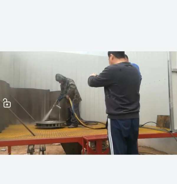 水噴砂房，高壓水噴砂，開放式水噴砂