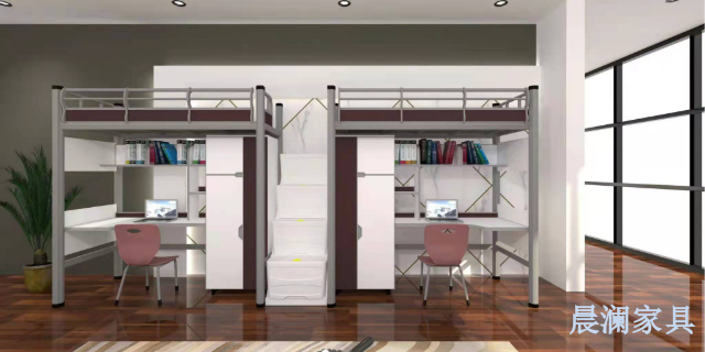 卡扣式結構學校宿舍公寓床讓學生一見傾心！