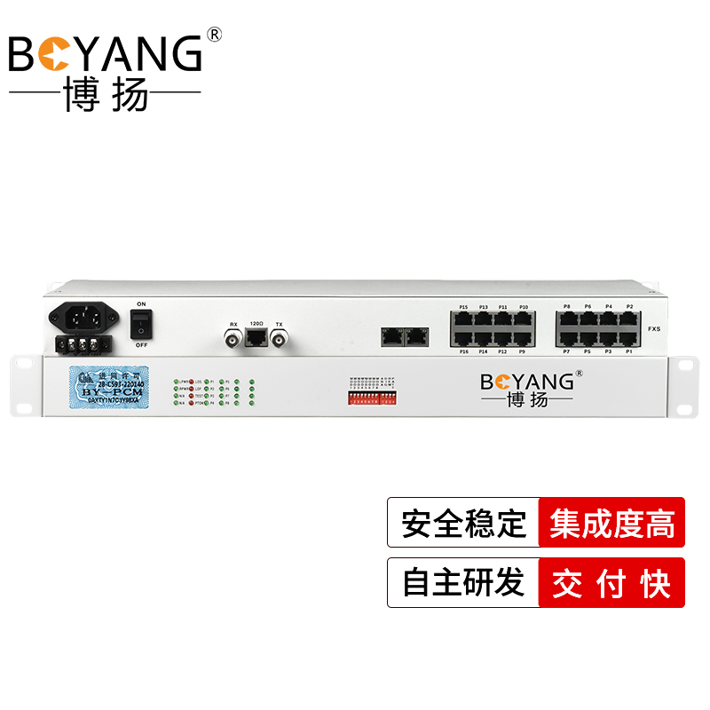 BY-8E1-8H PCM電話語音復(fù)用設(shè)備 E1轉(zhuǎn)8路電話+8路磁石