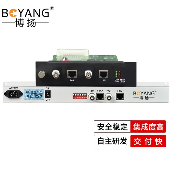 協(xié)議轉(zhuǎn)換器1路E1(2M)轉(zhuǎn)1路以太網(wǎng) 前端機(jī)架式 后端插卡式