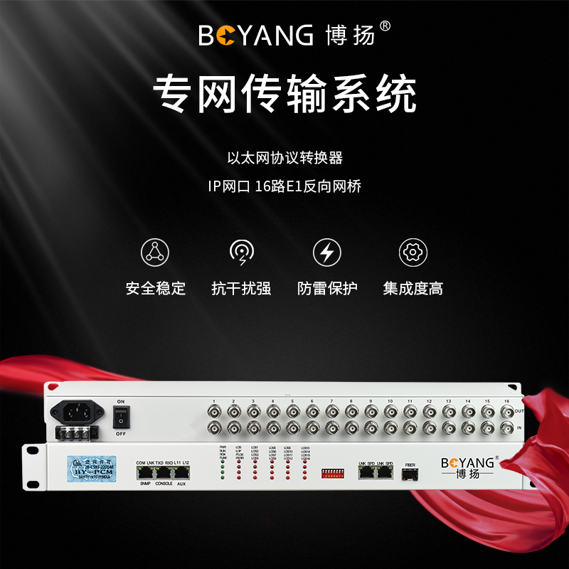 BY-16E1S IP網(wǎng)口 以太網(wǎng)轉(zhuǎn)E1 反向協(xié)議轉(zhuǎn)換器 16E1反向網(wǎng)橋 