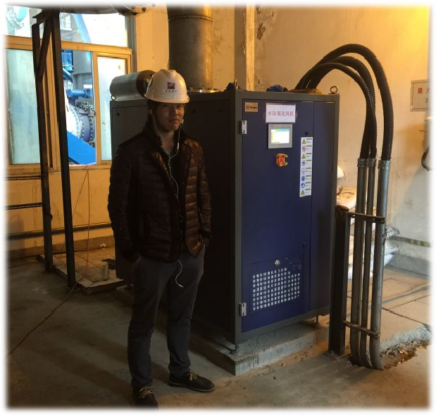 浙能臺(tái)州電廠2X330MW脫硫氧化系統(tǒng)空氣懸浮離心風(fēng)機(jī)應(yīng)用現(xiàn)場