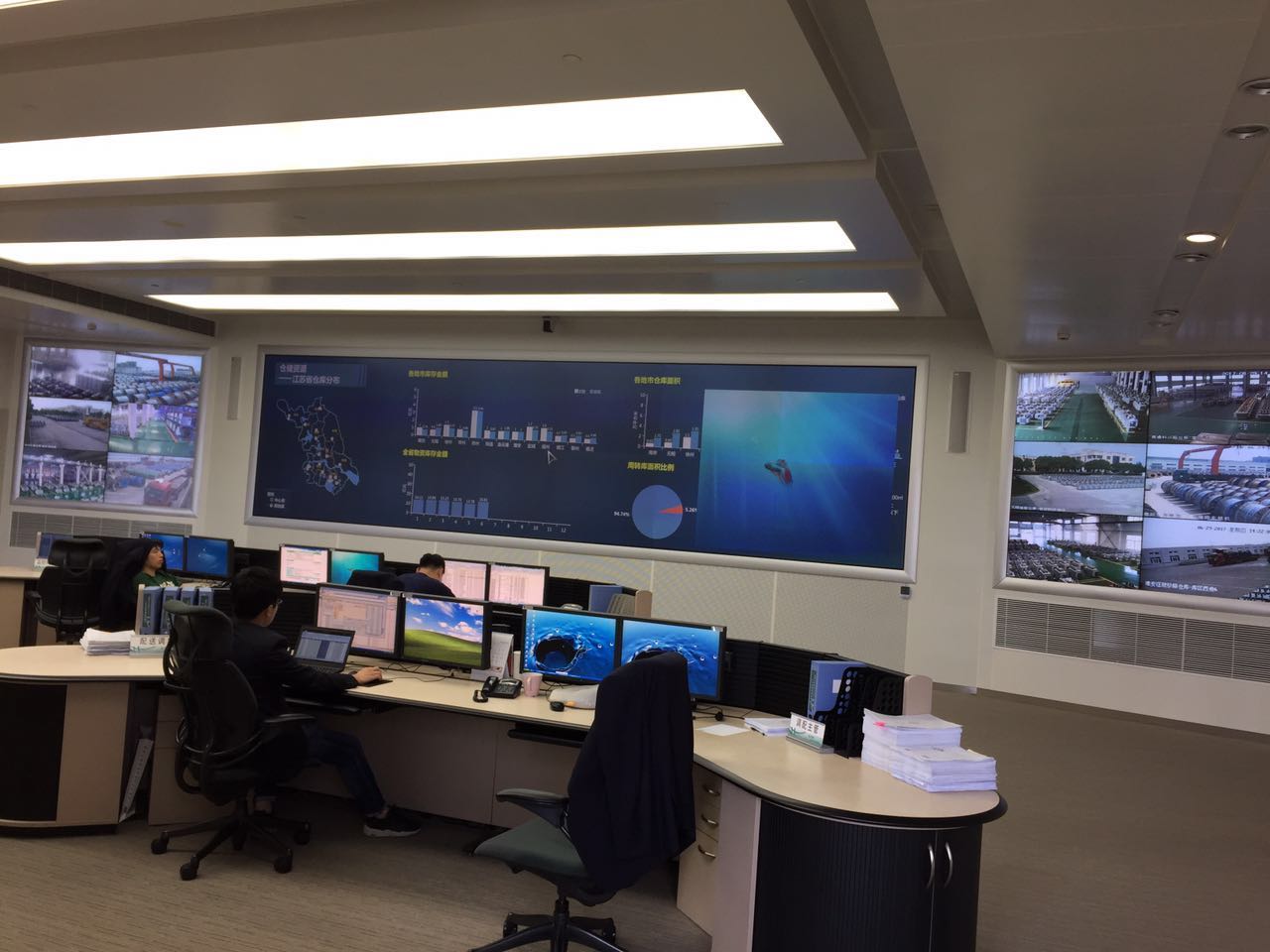 國網江蘇省電力公司物資調配中心采用睿觀博MHD-7272S高清混合矩陣