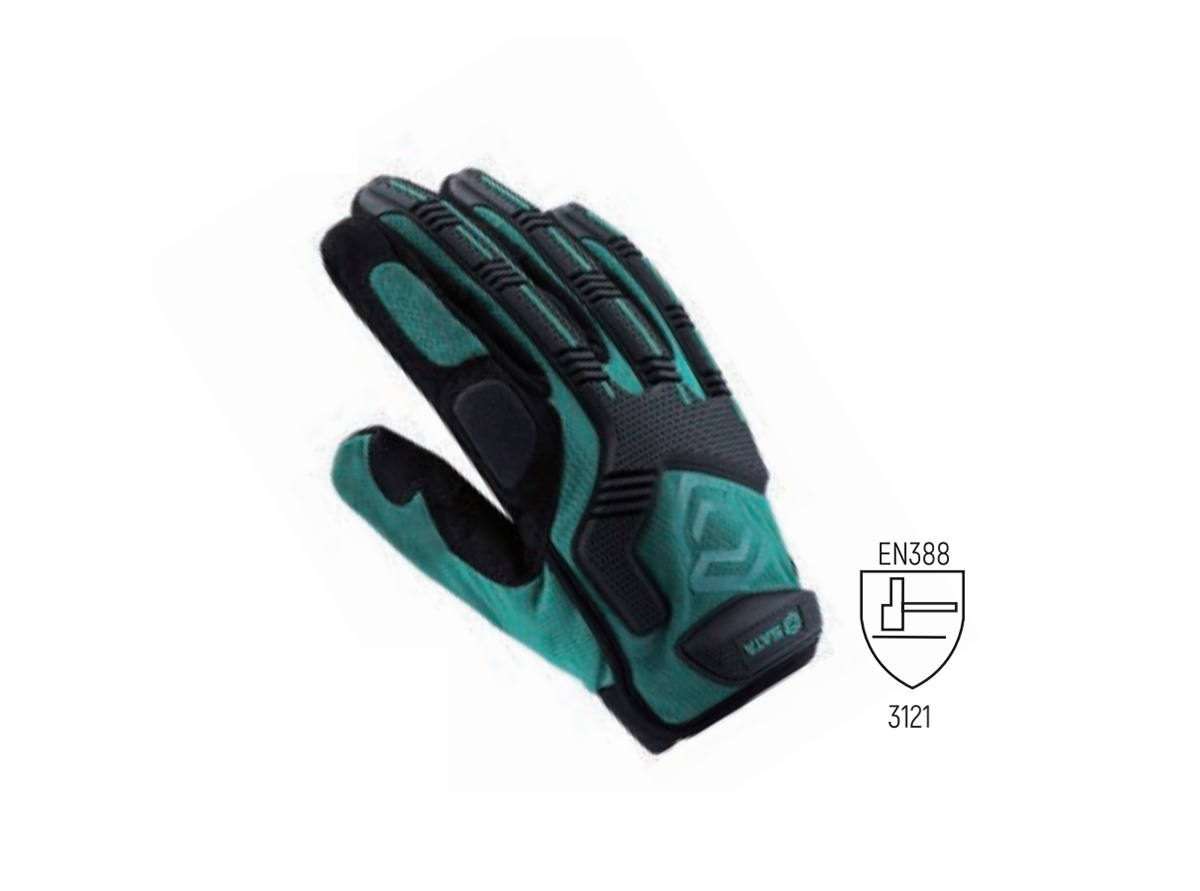 世達(dá)經(jīng)典綠機(jī)械型防沖擊手套