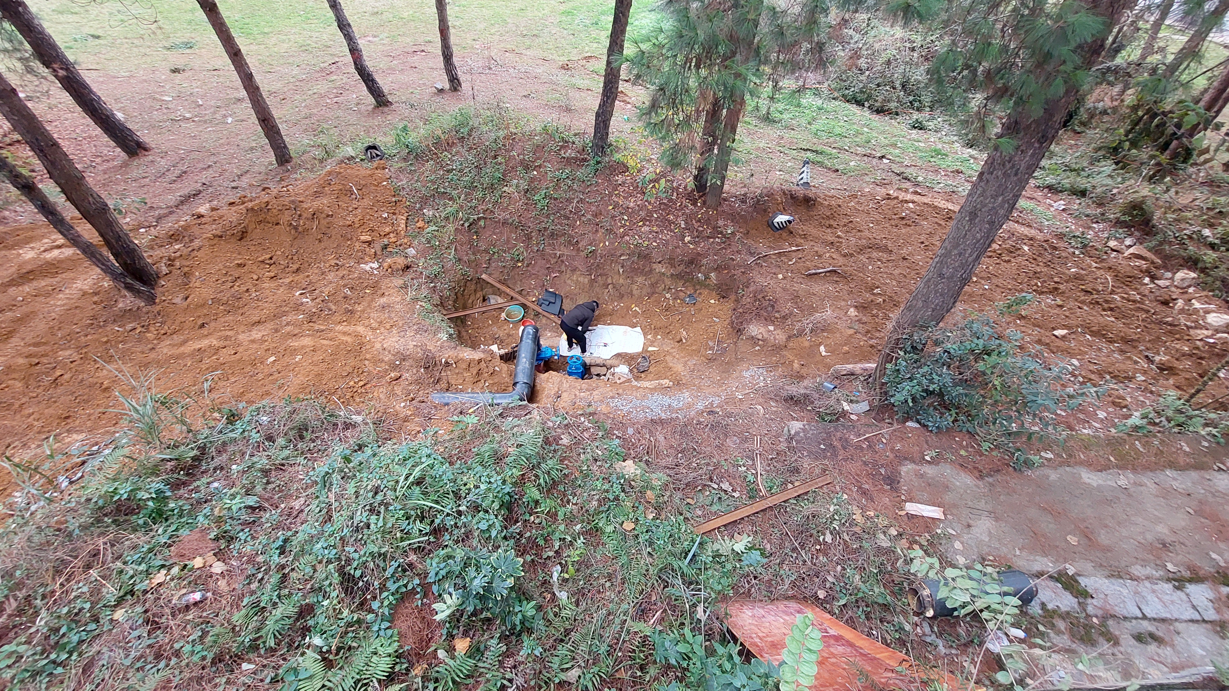 贵州财经大学空调供水管漏水检测