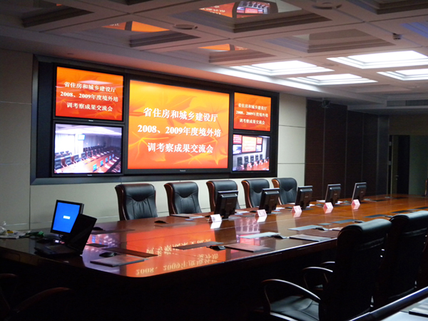 江蘇省住房和城鄉(xiāng)建設(shè)廳視頻會議系統(tǒng)采用睿觀博MHD-3636S按鍵板高清混合矩陣