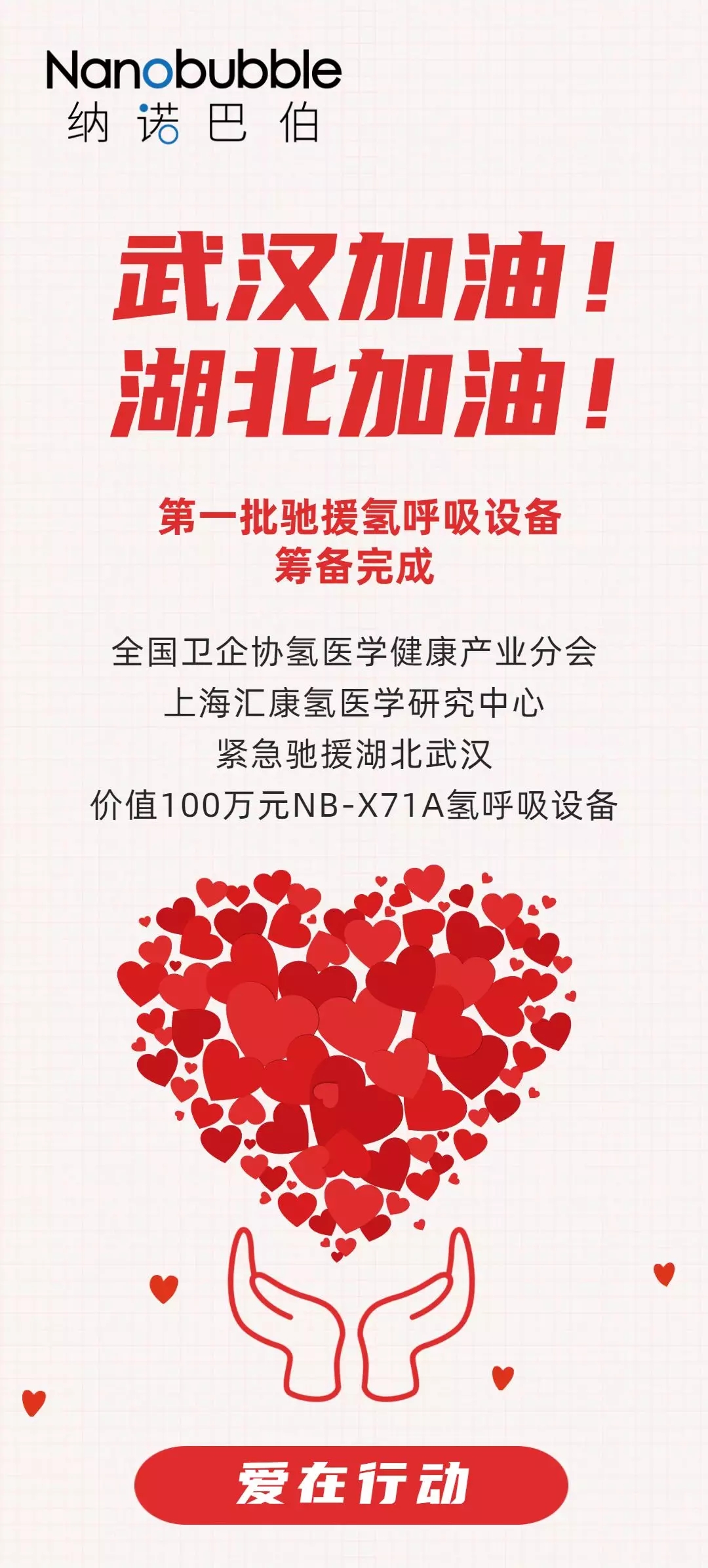 【正能量】全國(guó)衛(wèi)企協(xié)氫醫(yī)學(xué)健康產(chǎn)業(yè)分會(huì)等機(jī)構(gòu)緊急馳援武漢一批氫健康設(shè)備！