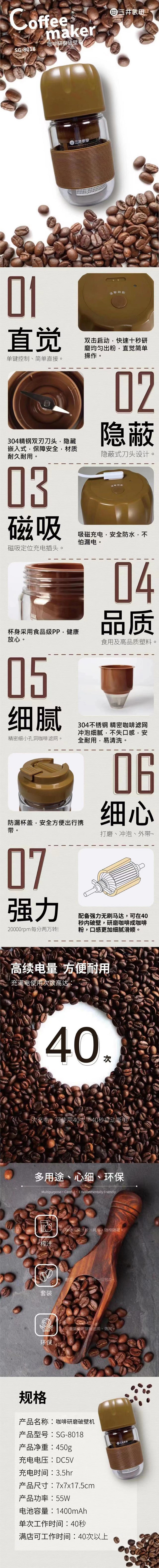 迷你咖啡研磨破壁機