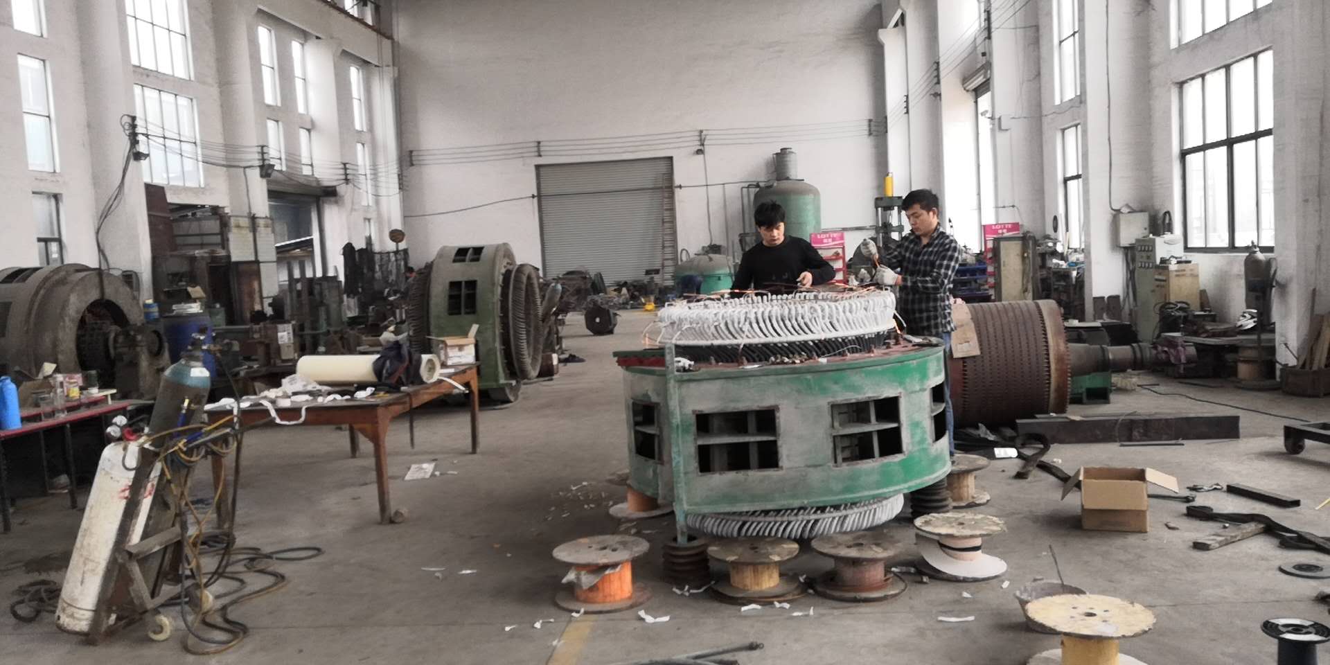 水泥廠1600KW高壓電機維修