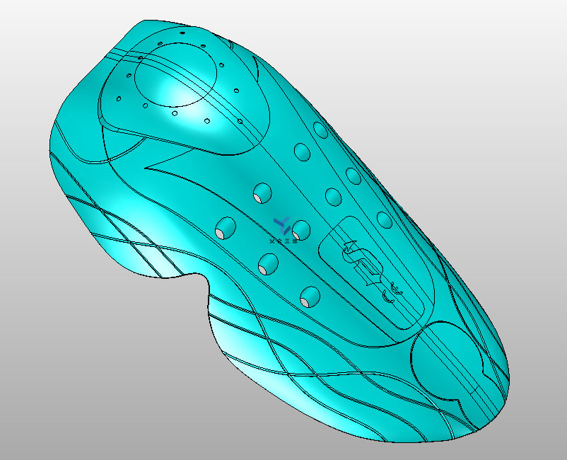 3D逆向建模騎行裝備護具/3D逆向建模零件/3D逆向建模塑膠件